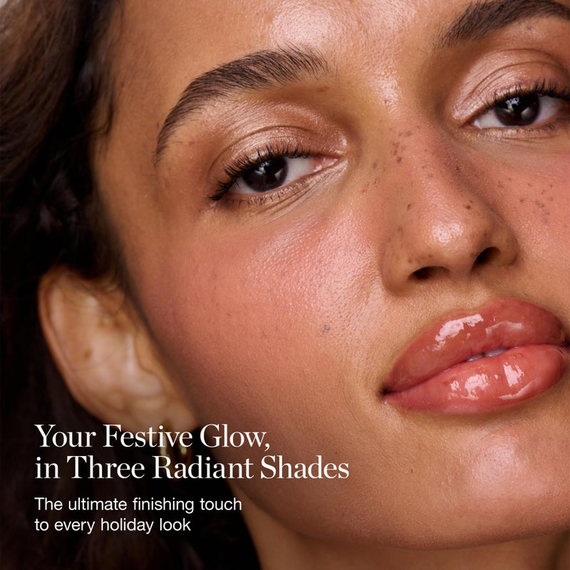 Ogee Shimmer All The Way - Limited Edition Holiday Makeup Gift Set - Includes a Trio of Pearl, Moonstone & Amethyst Highlighter Sticks & Organic Cotton Beauty Bag - Image 3